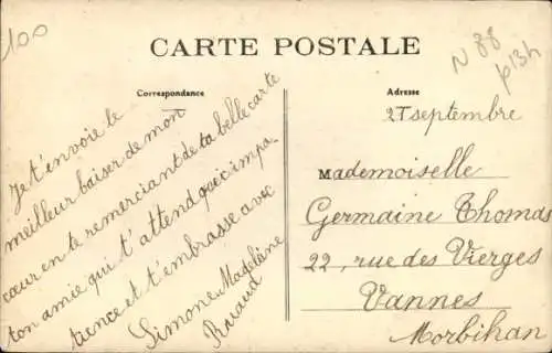 Ak Life in the Great Air, Rückkehr von den Feldern