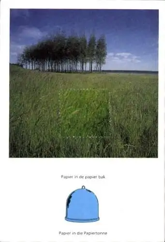 Ak Zeeland, Papier in die Papiertonne