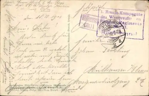 Künstler Ak Müller, F., Gebet vor der Schlacht, Betende Krieger