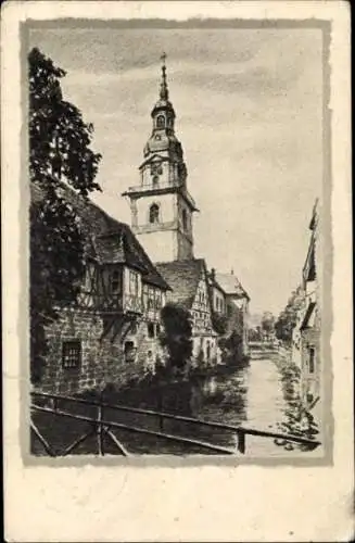 Ak Erbach im Odenwald Hessen, an der Mümling, Kirche