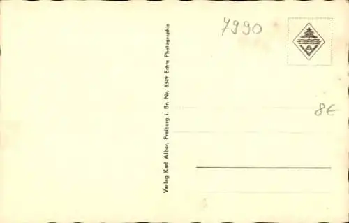 Ak Friedrichshafen am Bodensee, Totalansicht, Kirchturm