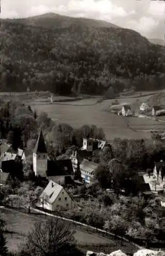 Ak Vorra an der Pegnitz Mittelfranken, Teilansicht, Kirche