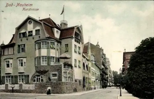 Ak Bad Nauheim im Wetteraukreis Hessen, Kurstraße