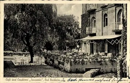 Ak Bad Nauheim in Hessen, Cafe und Conditorei Sanssouci