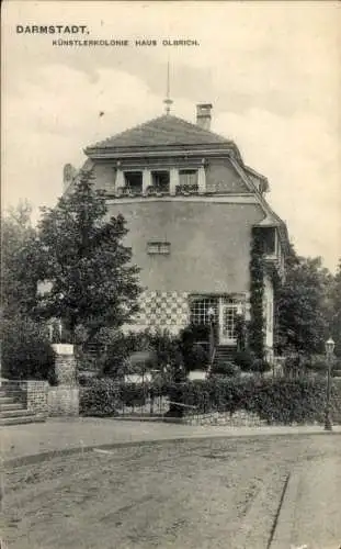 Ak Darmstadt in Hessen, Künstlerkolonie, Haus Olbrich