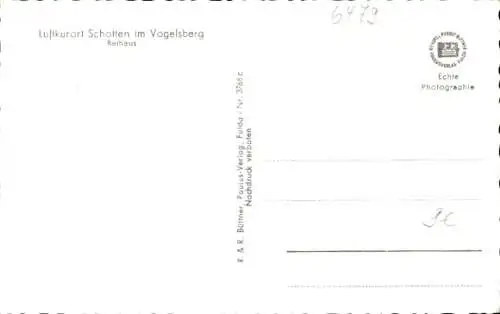 Ak Schotten in Hessen, Rathaus, Fachwerkhäuser