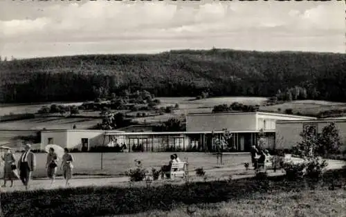 Ak Bad Soden Salmünster in Hessen, Kurmittelanlage, König-Heinrich-Sprudel