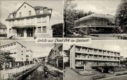 Ak Bad Orb im Spessart Hessen, Kurhaus, Brücke