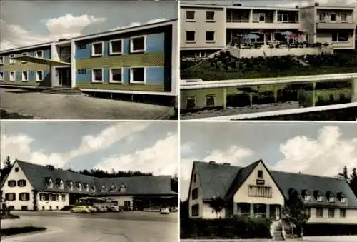 Ak Reinhardshain Grünberg in Hessen, Bundes-Autobahn-Rasthaus und Hotel Garni