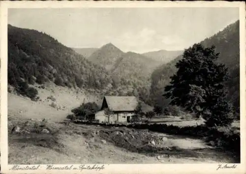 Ak Münstertal Elsass Haut Rhin, Wormsatal, Spitzköpfe