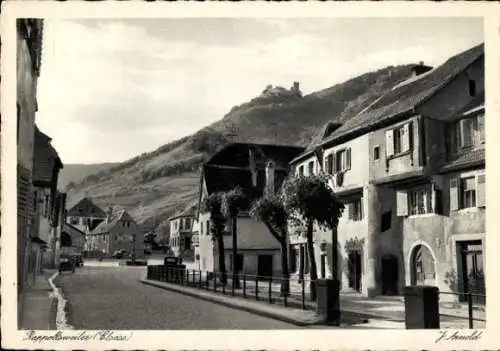 Ak Ribeauvillé Rappoltsweiler Elsass Haut Rhin, Teilansicht, Burg