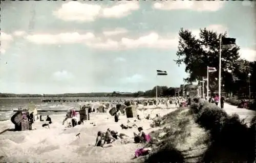 Ak Ostseebad Eckernförde, Kurstrand, Promenade