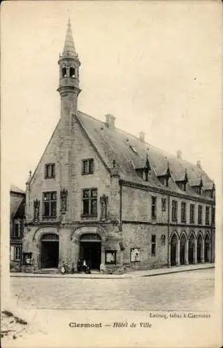 Ak Clermont Oise, Rathaus