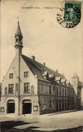 Ak Clermont Oise, Rathaus