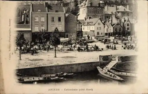 Ak Amiens Somme, Cathedrale (cote Nord)