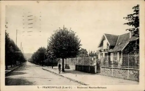 Ak Franconville Val d Oise, Boulevard Maurice-Berteaux