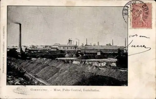 Ak Commentry Allier, Mine, Puits Central, Installation