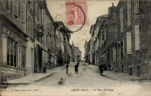 Ak Auch Gers, La Rue d'Etigny