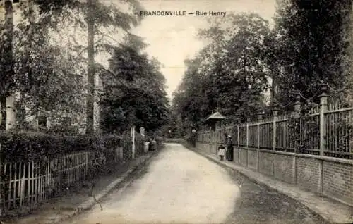 Ak Franconville Val d Oise, Rue Henry