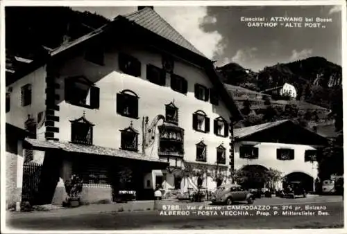 Ak Campodazzo Atzwang Renon Ritten Südtirol, Gasthof alte Post