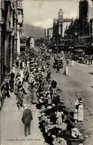 Ak Kapstadt Kapstadt Südafrika, Blumenverkäufer