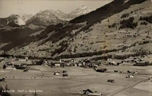 Ak Lenk Kt. Bern, Dorf und Spilgarten