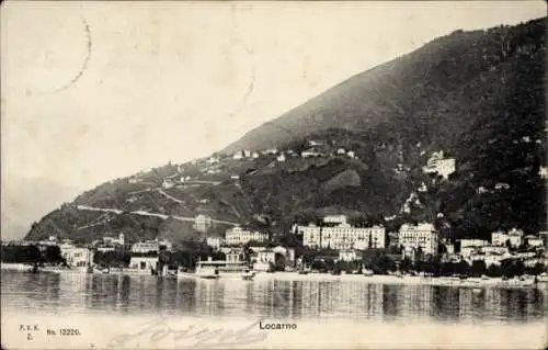 Ak Locarno Kanton Tessin Schweiz, Panorama