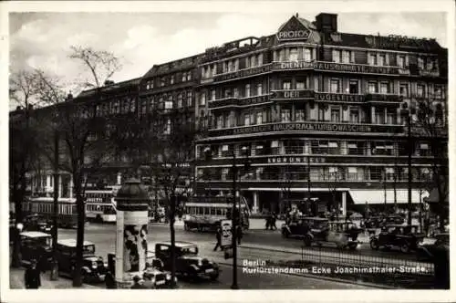 Ak Berlin Charlottenburg, Kurfürstendamm Ecke Joachimsthaler Straße