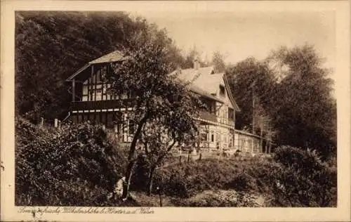 Ak Höxter an der Weser, Sommerfrische Wilhelmshöhe