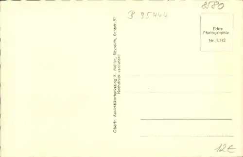 Ak Bayreuth in Oberfranken, St Georgen, Straßenpartie, Kirchturm