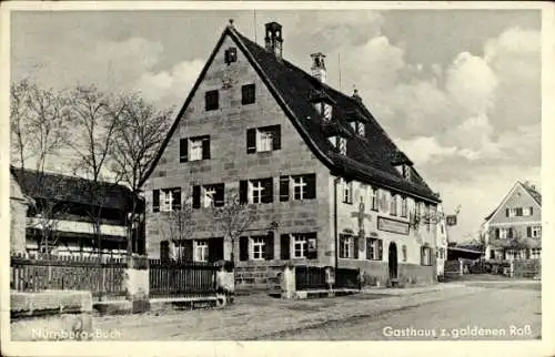 Ak Buch Nürnberg in Mittelfranken, Gasthaus zum goldenen Roß