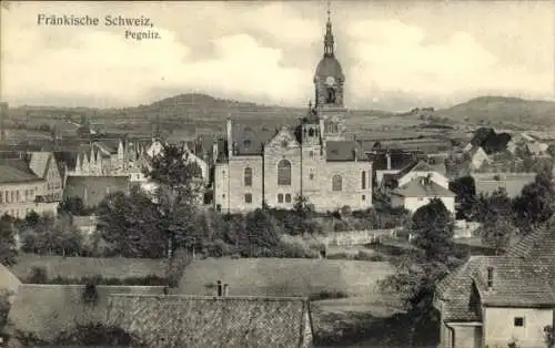 Ak Pegnitz in Oberfranken, Ortsansicht mit Kirche