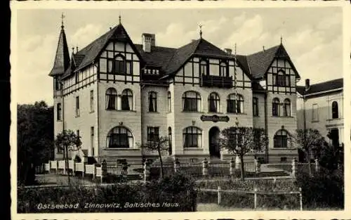 Ak Ostseebad Zinnowitz auf Usedom, Baltisches Haus