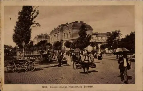 Ak București Bukarest Rumänien, Brankovenisches Krankenhaus