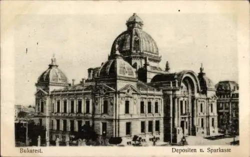 Ak București Bukarest Rumänien, Depositen und Sparkasse