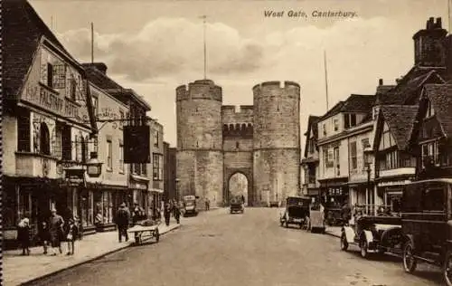 Ak Canterbury Kent England, Westtor