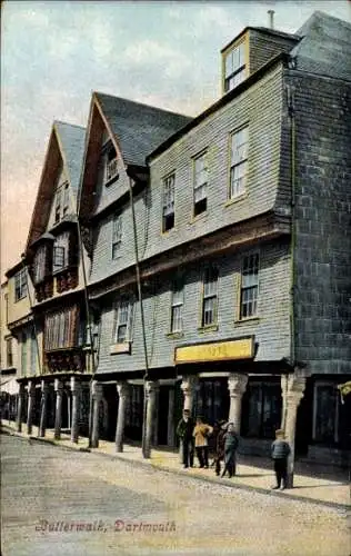 Ak Dartmouth Devon England, Butterwalk