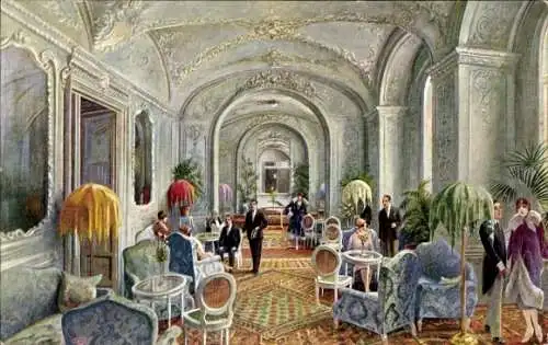 Künstler Ak Roma Rom Lazio, Hotel Royal, Damensalon