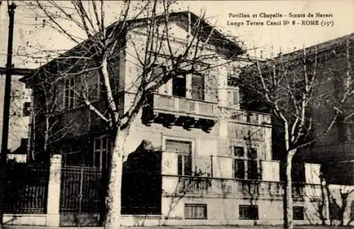 Ak Roma Rom Latium, Pavillon und Kapelle, Lungo Tevere Cenci