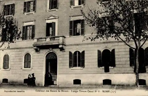 Ak Rom Rom Latium, Kloster der Schwestern von Nevers, Lungotevere Cenci 8