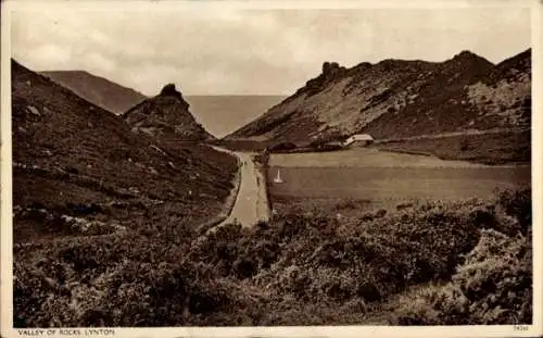 Ak Lynton Devon England, Tal der Felsen