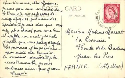 Ak Lynton Devon England, Tal der Felsen