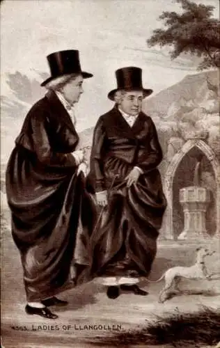 Künstler Ak Llangollen Wales, Damen