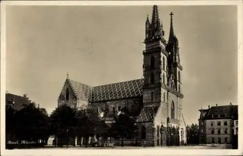 Ak Basel Bâle Stadt Schweiz, Münster