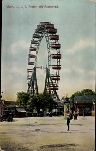 Ak Wien 2. Leopoldstadt Österreich, Prater, Riesenrad