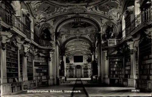 Ak Admont Steiermark, Stiftsbibliothek, Innenansicht