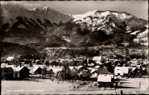 Ak Bad Goisern am Hallstättersee Oberösterreich, Panorama, Kalmberg, Winter