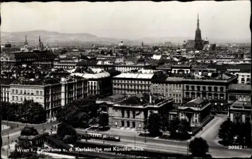 Ak Wien 1 Innere Stadt, Karlskirche, Künstlerhaus