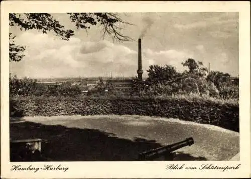 Ak Hamburg Harburg, Blick vom Schützenpark