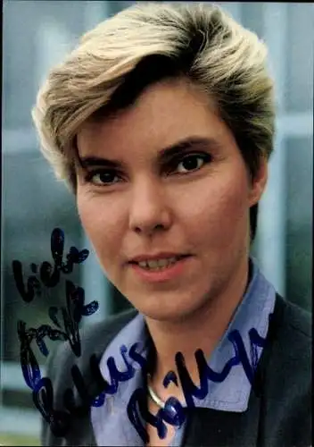 Ak Schauspielerin Bettina Böttinger, Portrait, Autogramm, WDR